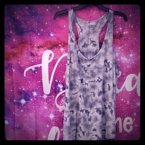 Grey tie dye tank top